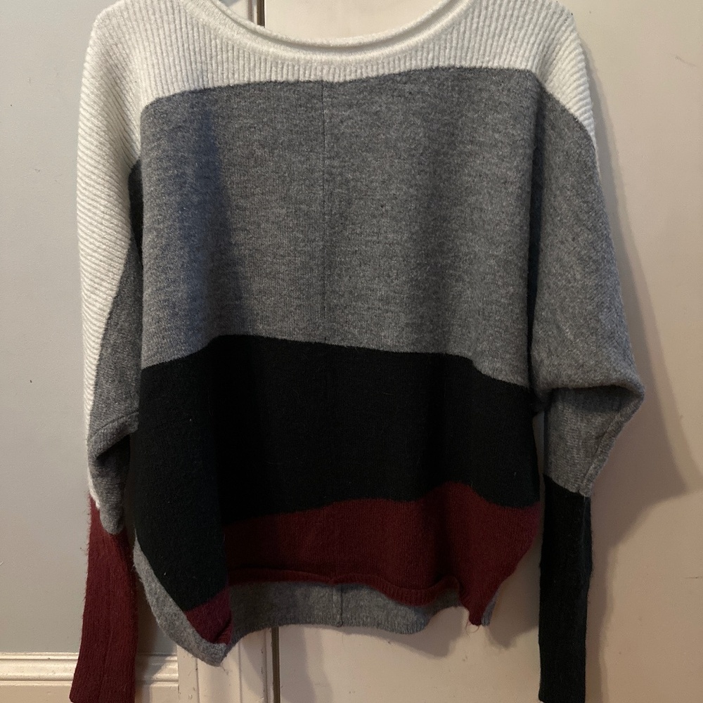 Dolman sweater- colorblock